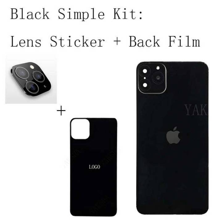 Iphone x to Iphone 11 Lens Modified Camera Sticker Cover Metal ...