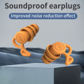 1pair Anti Noise Silicone Earplugs Swimming Ear Plugs Isolation Interference For Work Sleeping Surf Soft Comfort Ear Protector. 