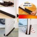 Door Air Stopper Door Bottom Seal Door Draft and Dust Stopper BLACK. 