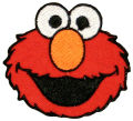 Elmo Sesame Street  Embroidered Iron on sew on Patch Cartoon  for t shirt bag cap jeans badge. 