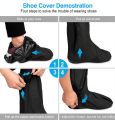 100% water proof Rain shoe covers , Shoe protector, Loang leg High Tube knee high Shoe covers, Long Riding Boot covers, Anti dust overshoes, Bike Gaiter, Reusable & Foldable. 