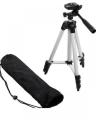 Universal Tripod Camera Stand 3110 for Canon Nikon Sony & Phones - Black & Silver. 