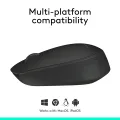 Logitech M170 Wireless Mouse, 2.4 GHz with USB Nano Receiver, Optical Tracking, 12-Months Battery Life, Ambidextrous, PC / Mac / Laptop. 