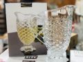 DELISOGA Glassware 1.85 Liter Water Jug - Pitcher- High Borosilicate Glass. 