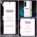 HD&Matte UNBreakable Membrane Screen Protector For Samsung Galaxy Z Fold 3 Full Cover Front Back Hydrogel Film For Galaxy Fold. 
