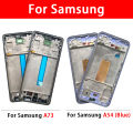 NEW For Samsung A33 A52 A52S A72 A52 5G A54 A73 Front Housing LCD Frame Bezel Plate Replacement Repair Part With Side Button. 