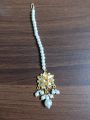 Fancy Mughlai kundan TeekaFashion Wedding Maang Tikka Headband Bindiya Hijab Jewellery Head Wear for Girls And Women. 