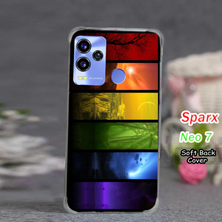 Sparx Neo 7 Back Cover - Art 2Gud Soft Phone Case For Girls And Boys