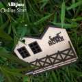 Wooden House shape Wall Mounted keychains and Mobile holder | Hanging our keys|. 