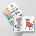 Little Board Book of "ANIMALS" for kids - Pocket Size - Hard Bound - Premium Quality. 