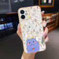 chenyyka For Samsung A30s Case Plating Side Edge Square New Design Cartoon Monster Phone Cases Pattern Silicone Casing Full Back Cover Camera Protect Shockproof Softcase. 