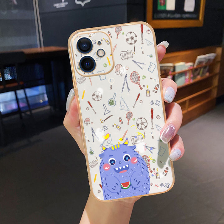 chenyyka%20For%20Samsung%20A30s%20Case%20Plating%20Side%20Edge%20Square%20New%20Design%20Cartoon%20Monster%20Phone%20Cases%20Pattern%20Silicone%20Casing%20Full%20Back%20Cover%20Camera%20Protect%20Shockproof%20Softcase%20-%20Image%208