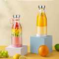 Usb Rechargeable Portable and Electric Blender Bottle Juicer for Fresh Juice, Milk Shakes, Mini Fast Blender Wireless Bottle for Traveling, Gym, Office, School, Outdoor - Portable Electric machine Cordless Juicers & Fruit Extractors Smoothies Mixer Maker. 