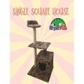 Tree Condo Scratcher- Single Square House -  For All Size Cats. 