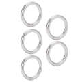 Hi Mall 5PCS Welded O Ring Stainless Steel Marine Grade Round for Sailing Diving Luggages. 