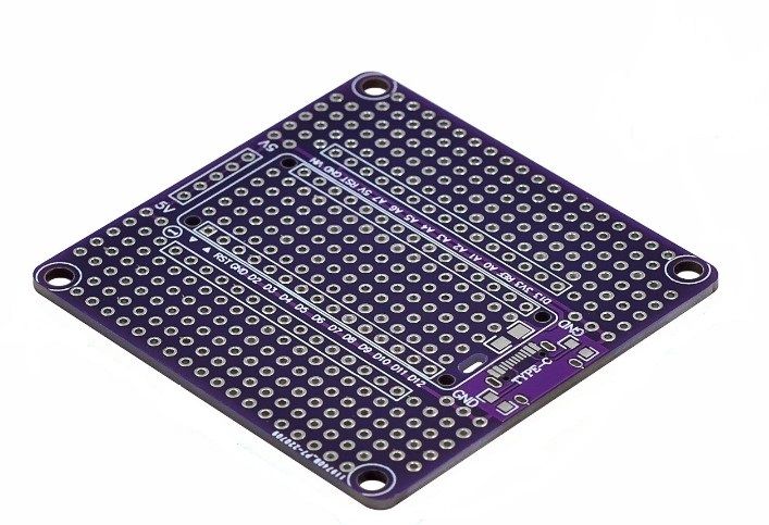 Protoboard for Arduino Nano prototype pcb board type c bootloader board