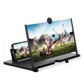 Screen Magnifier for Cell Phone, 3D HD Mobile Magnifier Screen Amplifier Universal Projector for Movies Videos Gaming, Foldable Stand Compatible with All smart phone. 