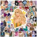 10/30/50/100pcs Taylor Alison Swift Folk Song Midnights Stickers Aesthetic Decal DIY Guitar Phone Case Singer Decoration Sticker. 