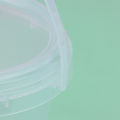 1Pc 500/1000ML Transparent Plastic Bucket with Lid and handle Food Storage Container Refillable Milk Tea Bucket Netiie. 