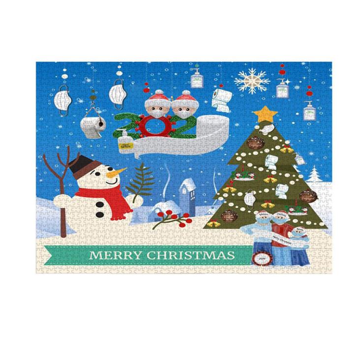 New Christmas Jigsaw Puzzles for 2020,Special Elements for Commemorate Hard Year- 1000 Piece Jigsaw Puzzle for Family