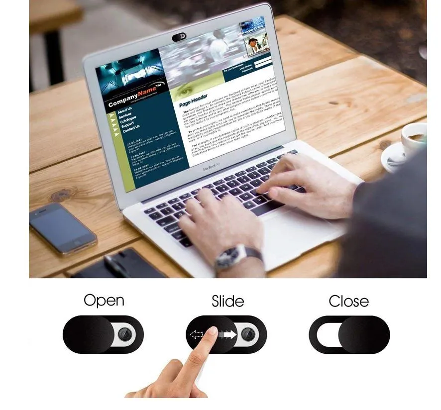 WebCam Cover Shutter Magnet Slider Plastic Universal Camera Cover