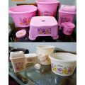Rossetta Bath Tub Set 6 Pcs (With Dustbin). 