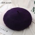 Women Winter Wool Beret Hats French Hat Girls Solid Color Fashion Autumn Beret Hat For Women Flat Cap Hat Felt Berets. 