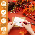 Halloween Witch Broom Pencil Colorful Witch Broom Pens Wizard Pencil Broom Writing Pencils (24 Pieces). 