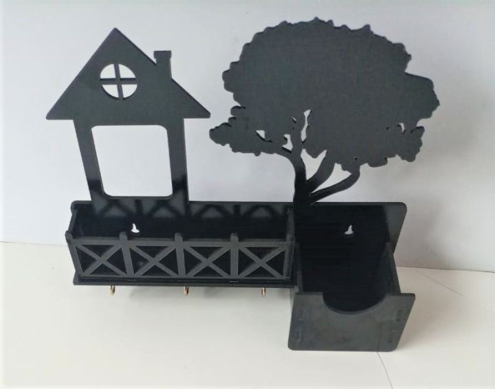 Beautiful%20Keyholder%20for%20Homes,%20Tree%20and%20Home%20Black%20Color,%20Laser%20Cut%20-%20Image%203