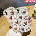 JIUMOO For Samsung galaxy A11 M11 Case Heart-Shaped Chocolate Pattern New Colour Macaroon Wave Border Soft Clear Shockproof Phone Cases Creative Camera Transparent Casing Silica Gel Protective Cover. 