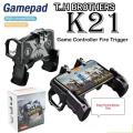 K21 Gamepad Console Joystick L1R1 Triggers Free Fire PUGB Mobile Controller PUPG Cocks Gaming For iOS Android Phone. 