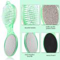4 In 1 Foot File With Pedicure And Manicure Brush Multi Use Pedicure Paddle Brush(Cleanse, Scrub, File And Buff) Pedicure Tool Pedicure Brush For Feet Foot Scrubber. 