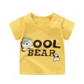Kids Shirts 100% Cotton Cartoon Tops Cute Boys Girls Short Sleeve T shirt 1-3Y. 