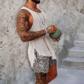 Men Tank Top Lightweight Round Neck Knitted Summer Tank Top. 