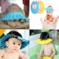 Baby Shower Cap Bath Silicone Waterproof Cap Shampoo Shield Visor Hat Prevent Water Entering Eyes and Ears Suitable for 3 Ages and Above. 