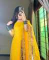 NILOFER - Yellow/Mayon dress/mayon ka jora/wedding dress for women/fancy wear/dress for mehndi/4 pcs dress/stitched. 