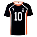 Haikyuu Jersey Cosplay Costume Karasuno High School T-shirt Short Sleeve Sport Uniform TobioTop Shoyo Tee Free Gift. 