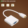 HDMI to VGA cable Video Converter Adapter Cable 4K 1080P HDMI Male to VGA Female. 