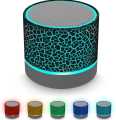 Mini Portable Bluetooth & Rechargeable Speaker with Light + SD Card + USB Supported Multi Color. 