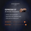Coffee | Davudoff Espresso 57 Ristretto coffe | Dark & chocolate coffee capscule | in best and original quality | 55gram. 