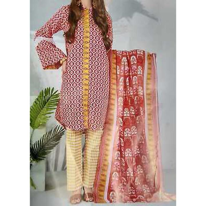 Stitched Lawn Suit