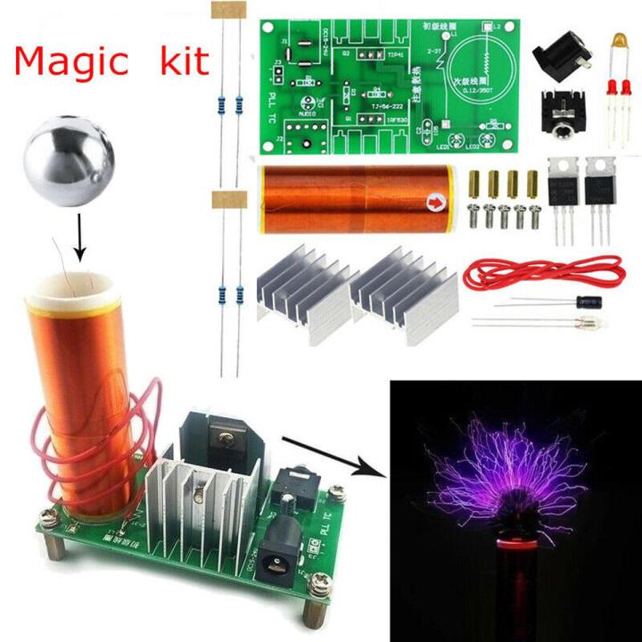 DIY Kit Mini Tesla Coil Plasma Speaker Set Electronic Field Music Project Part