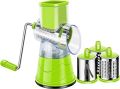 New 3 in 1 Vegetable Cutter, Multifunctional Vegetable Slicer, Drum Slicer for Kitchen - Manual Hand Cutter - Drum Grater Machine kaddu kash. 