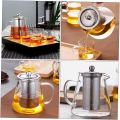 Techmanistan Glass Teapot with Heat Resistant Stainless Steel Infuser, Borosilicaate Glass Teapot, Glass Tea Kettle. 