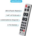 Senioórs Big Button Univerśal Remote Control  for Extra Large Jumbo Giant Remote, Simple Easy Basic Control and LG Samsung Sony JVC Tóshiba Sharp Panasónic Technika Hitaćhi Polaröid TVs. 
