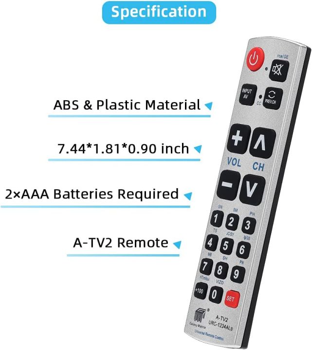 Senio%C3%B3rs%20Big%20Button%20Univer%C5%9Bal%20Remote%20Control%20%20for%20Extra%20Large%20Jumbo%20Giant%20Remote,%20Simple%20Easy%20Basic%20Control%20and%20LG%20Samsung%20Sony%20JVC%20T%C3%B3shiba%20Sharp%20Panas%C3%B3nic%20Technika%20Hita%C4%87hi%20Polar%C3%B6id%20TVs%20-%20Image%202