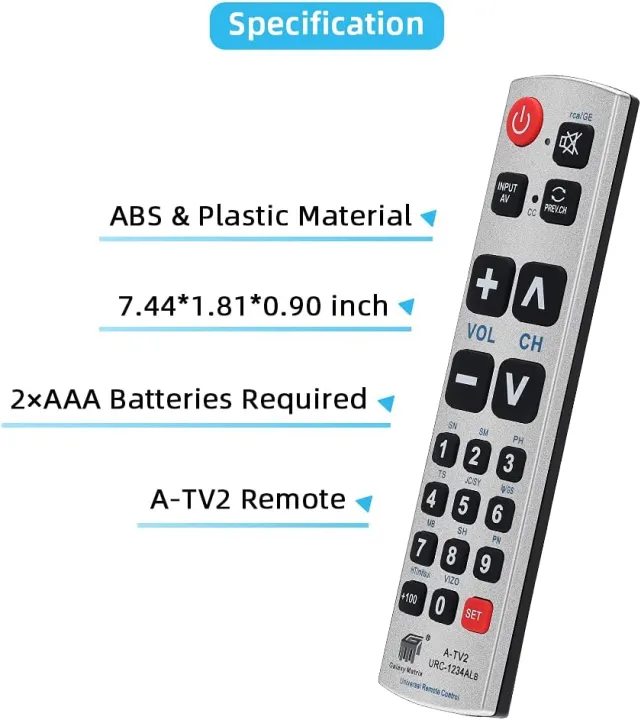 Senio%C3%B3rs%20Big%20Button%20Univer%C5%9Bal%20Remote%20Control%20%20for%20Extra%20Large%20Jumbo%20Giant%20Remote,%20Simple%20Easy%20Basic%20Control%20and%20LG%20Samsung%20Sony%20JVC%20T%C3%B3shiba%20Sharp%20Panas%C3%B3nic%20Technika%20Hita%C4%87hi%20Polar%C3%B6id%20TVs%20-%20Image%202