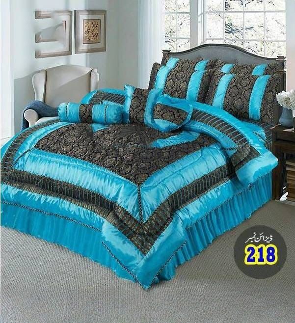 Fancy bridal bed sheet 8 pcs