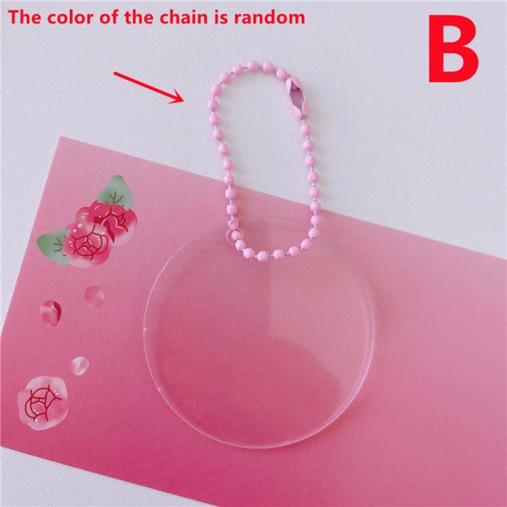 Kawaii DIY Acrylic Keychain Korean Idol Clear Pendant Bag Accessories Creative Decor