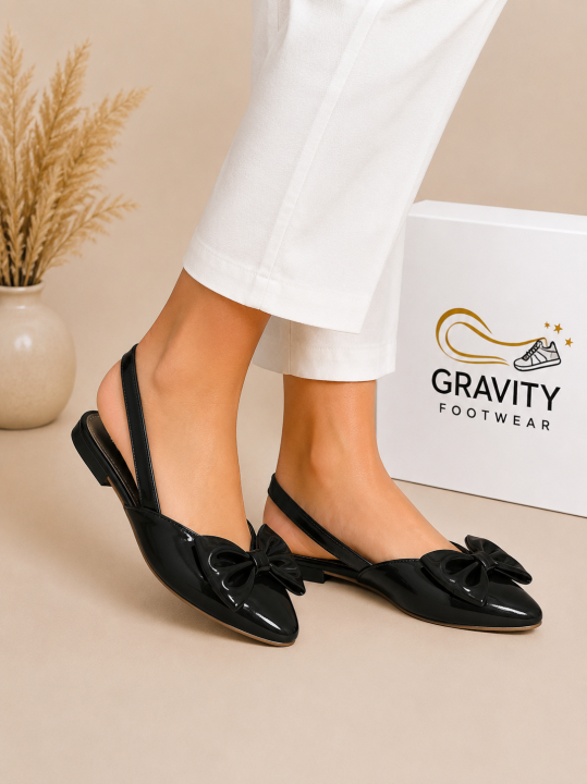 Gravity%20Footwear%20Women's%20Bow%20Pointed%20Toe%20Slingback%20Flats%20%7C%20Stylish%20Ladies%20Pumps%20%7C%20Comfortable%20Flat%20Shoes%20%7C%20Casual%20Party%20Wear%20Pumps%20%7C%20Soft%20Cushion%20Ladies%20Sandals%20%7C%20Fashion%20Footwear%20for%20Girls%20%7C%20Black,%20Beige%20&%20White%20-%20Image%202